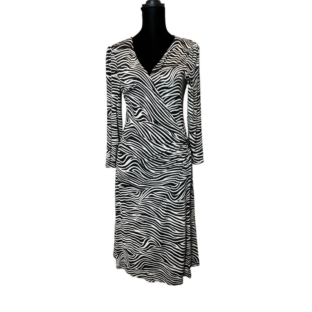 The perfect Zebra wrap dress Size M